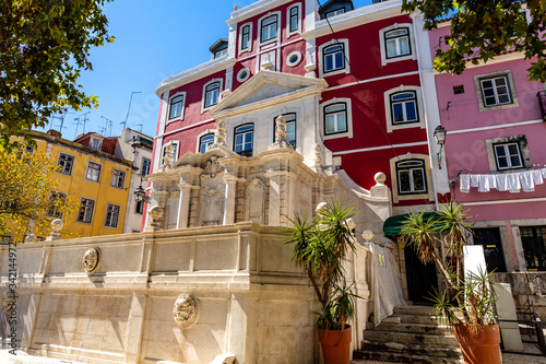 Lisbon Monumental Drinking Fountain of Esperanca photo