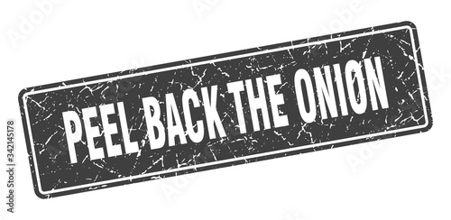 peel back the onion stamp. peel back the onion vintage black label. Sign