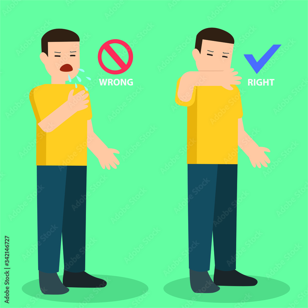 Prevention of corona spread by covering mouth while sneezing Prevention of corona spread by covering mouth while sneezing