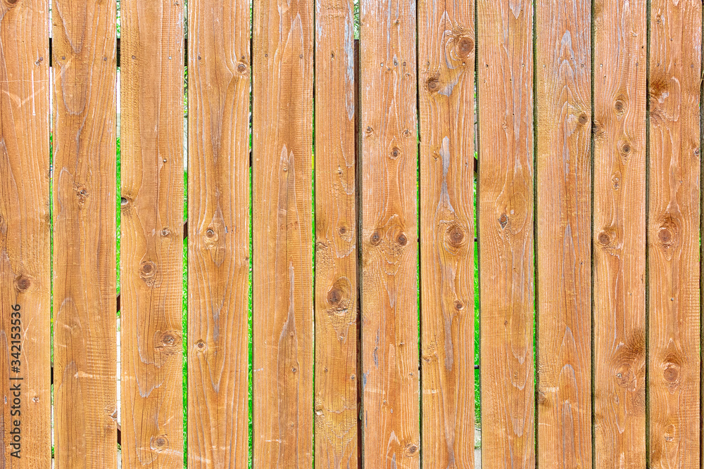 Obraz premium Photo of an old wooden fence. Background with wood texture for sites and layouts.
