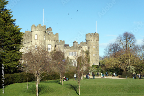 Spring sunny day near Malahide Castle.Ireland.