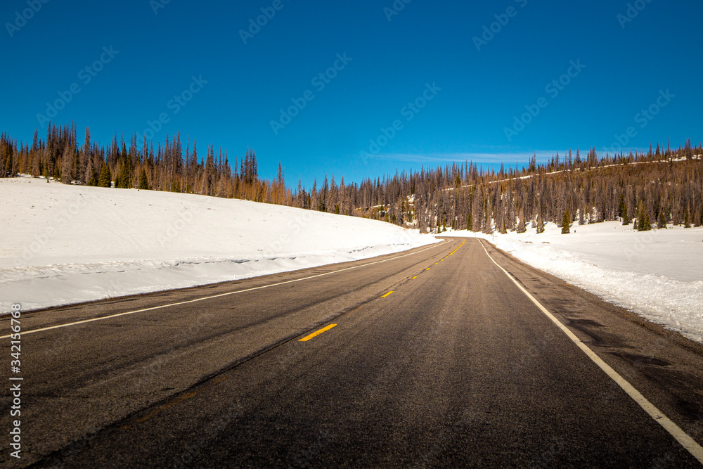 Beautiful road trip with stunning view Beautiful road trip with stunning view
