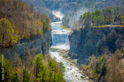 Waterfall at Letchworth State Park Adirondacks