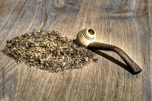 dried tea leaves
