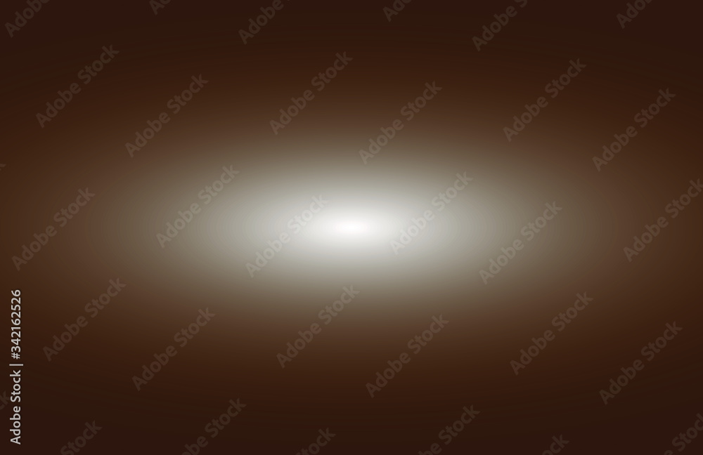 Dark Brown radial gradient with white ray, Abstract background
