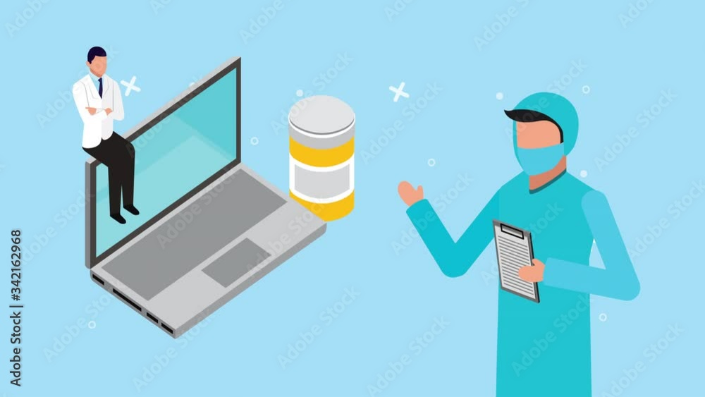 doctors and laptop healthcare online technology doctors and laptop healthcare online technology