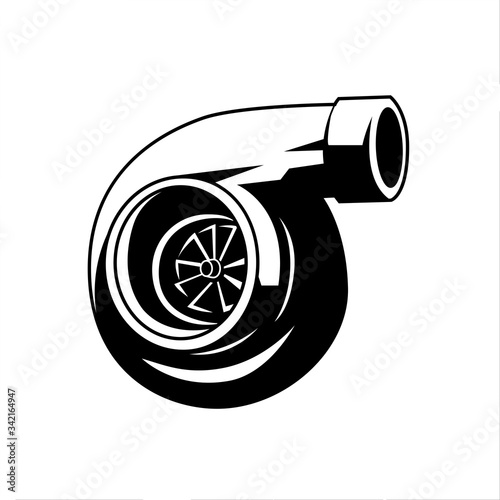 Car accelerator, booster, blow. Icon, logo. Flat lay, top view
