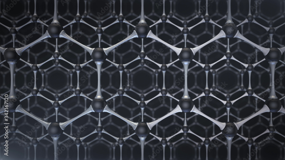 Graphene 3D Background