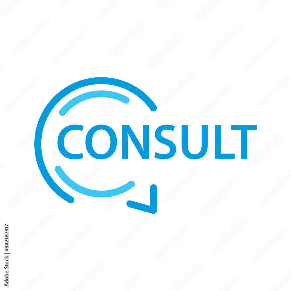 Vector logo of the consulting service, chat Vector logo of the consulting service, chat