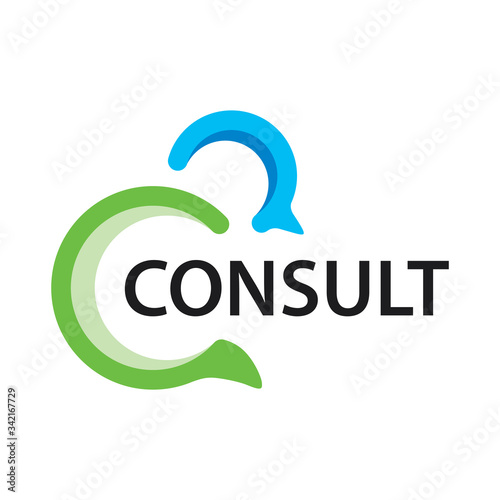 Vector logo of the consulting service, chat