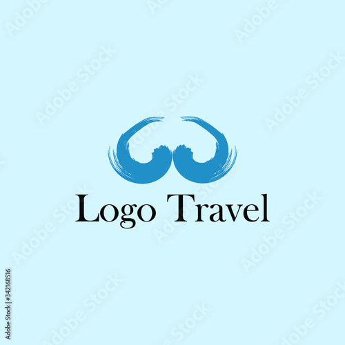 Simple logo design for business travel