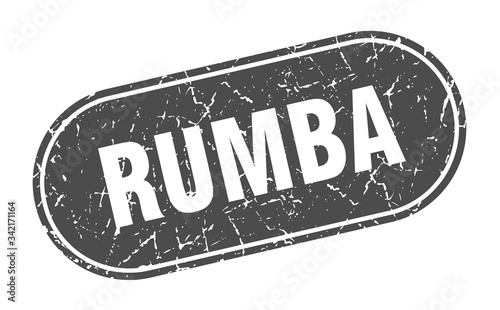 rumba sign. rumba grunge black stamp. Label