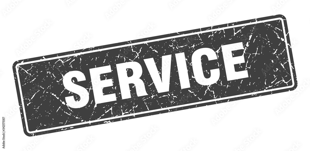 Fototapeta premium service stamp. service vintage black label. Sign