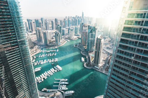 Top floor with view of the marina from above Dubai - UAE