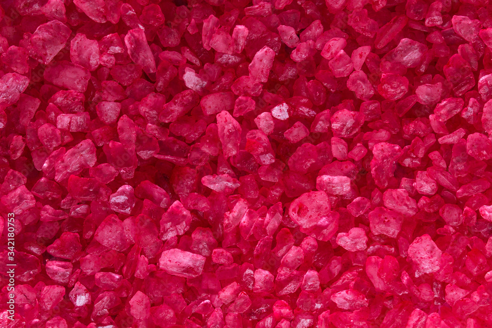 Bath salt saturated red, background. Relaxing procedures. Bath salt saturated red, background. Relaxing procedures.