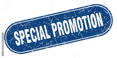 special promotion sign. special promotion grunge blue stamp. Label