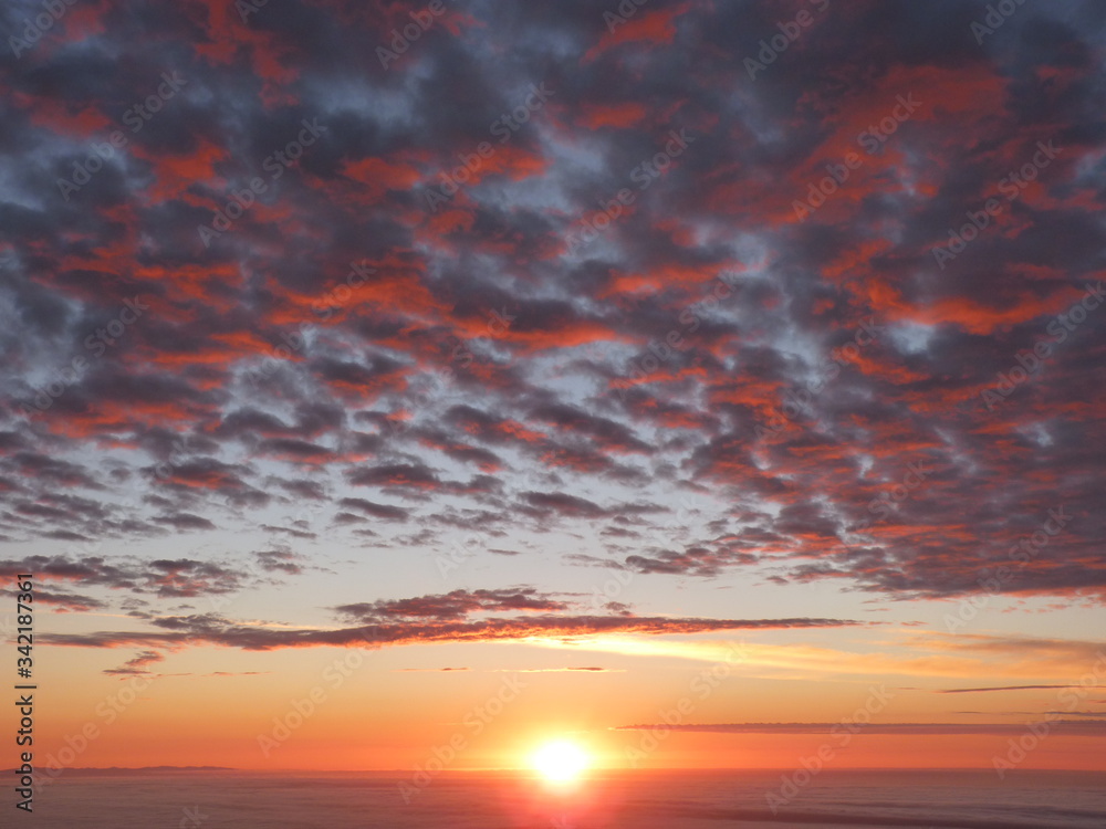Mt Hutt Sunrise over Canterbury New Zealand