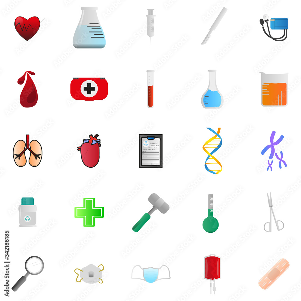 Set of medical icons Set of medical icons