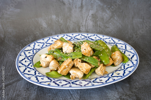 Chicken and  Snow Peas