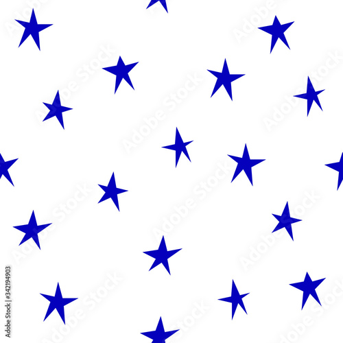 Abstract seamless pattern background. Blue and white colored swatch for design wrapping paper, wallpaper, bag or dress textile etc.