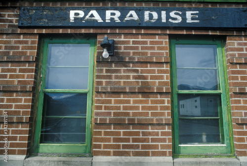 A railroad station in Paradise, Montana