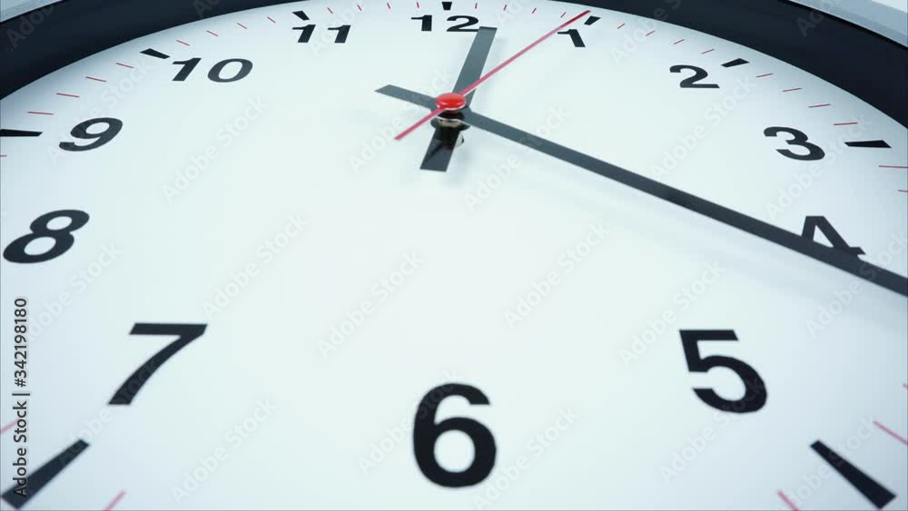 Close up Twelve o'clock, Time lapse moving fast, Time concept. Close up Twelve o'clock, Time lapse moving fast, Time concept.