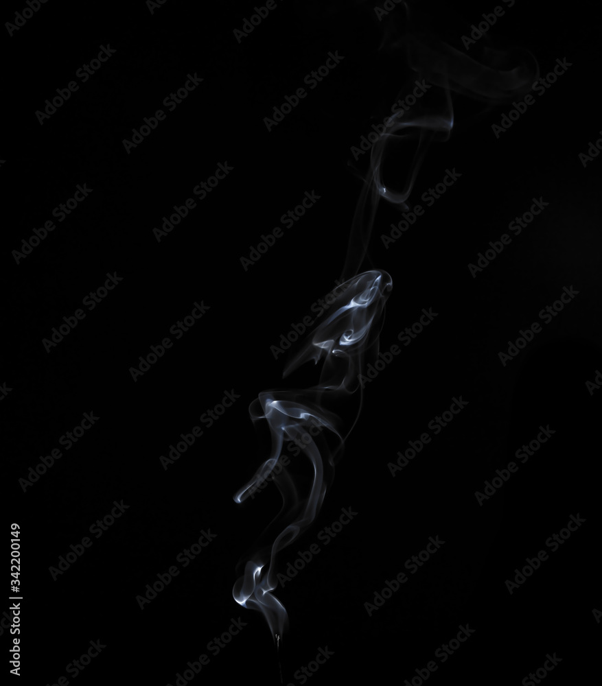 movement of smoke on black background, smoke background, abstract smoke on black background