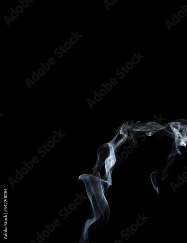 movement of smoke on black background, smoke background, abstract smoke on black background