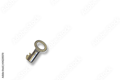 Close up of an old Key, isolated on white Background © Sabrina  Cercelovic