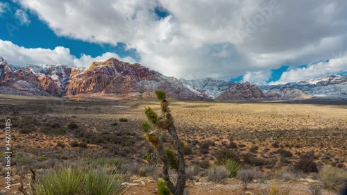 Las Vegas Red Rocks Canyon National Park 180 Rotation Time Lapse Timelapse Time-Lapse 4K