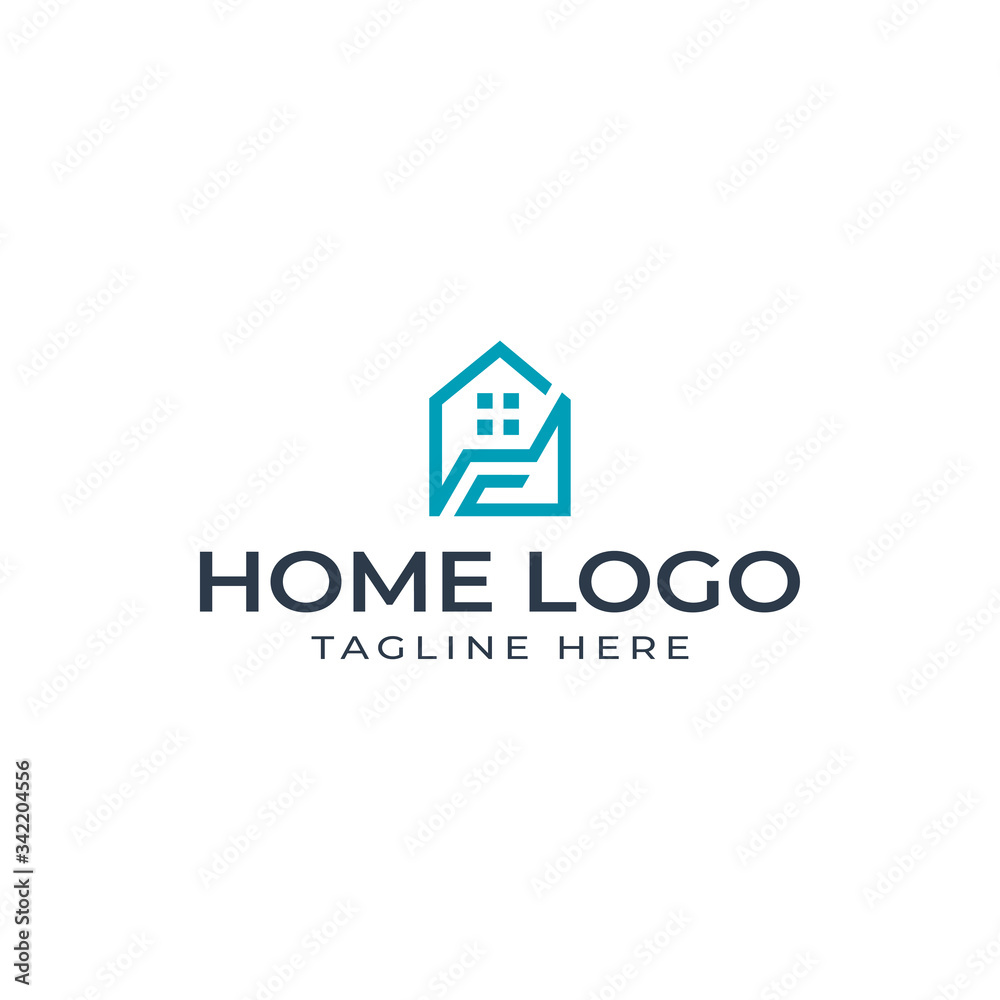 Design logo templates for your business, Modern and creative, House or stay at home vector or building logos Design logo templates for your business, Modern and creative, House or stay at home vector or building logos