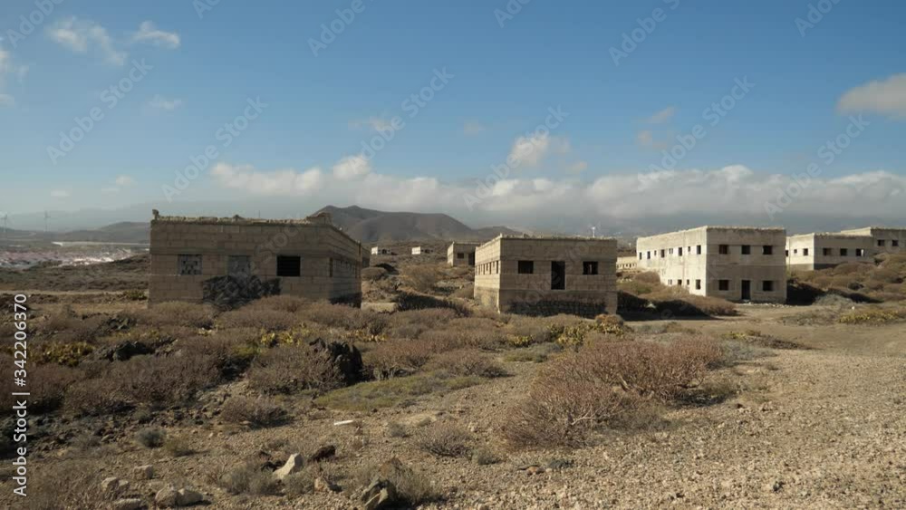 Buildings of the abandoned, ruinous leprosy village of Tenerife Buildings of the abandoned, ruinous leprosy village of Tenerife