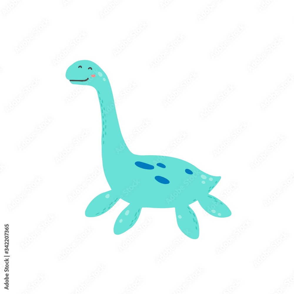 Cute dinosaur for kids, baby t-shirt, greeting card design. Funny little dino of hand drawn style. Vector illustration of dinosaur isolated on background. Cute dinosaur for kids, baby t-shirt, greeting card design. Funny little dino of hand drawn style. Vector illustration of dinosaur isolated on background.