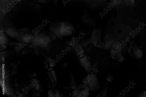 Finger Prints on solid black surface, macro shot