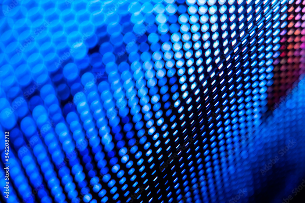 CloseUp LED blurred screen. LED soft focus background. abstract background ideal for design.