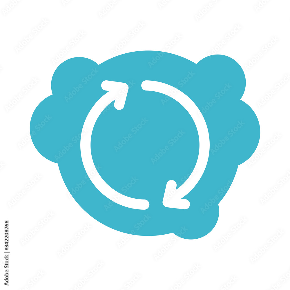 arows reload sign block style icon arows reload sign block style icon