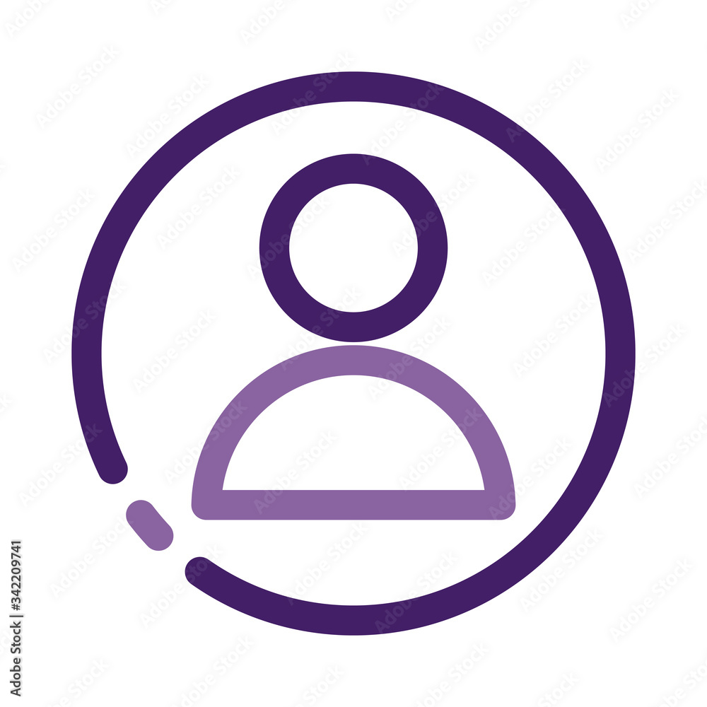 avatar user silhouette line style icon avatar user silhouette line style icon