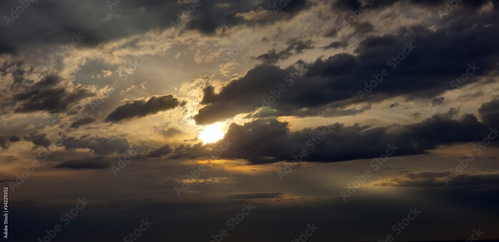 Fototapeta premium sunset in the mountains