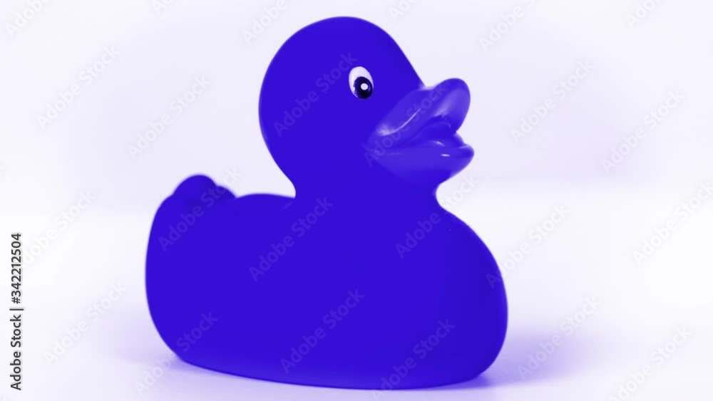 Rubber duck rotating with flashing colours Rubber duck rotating with flashing colours