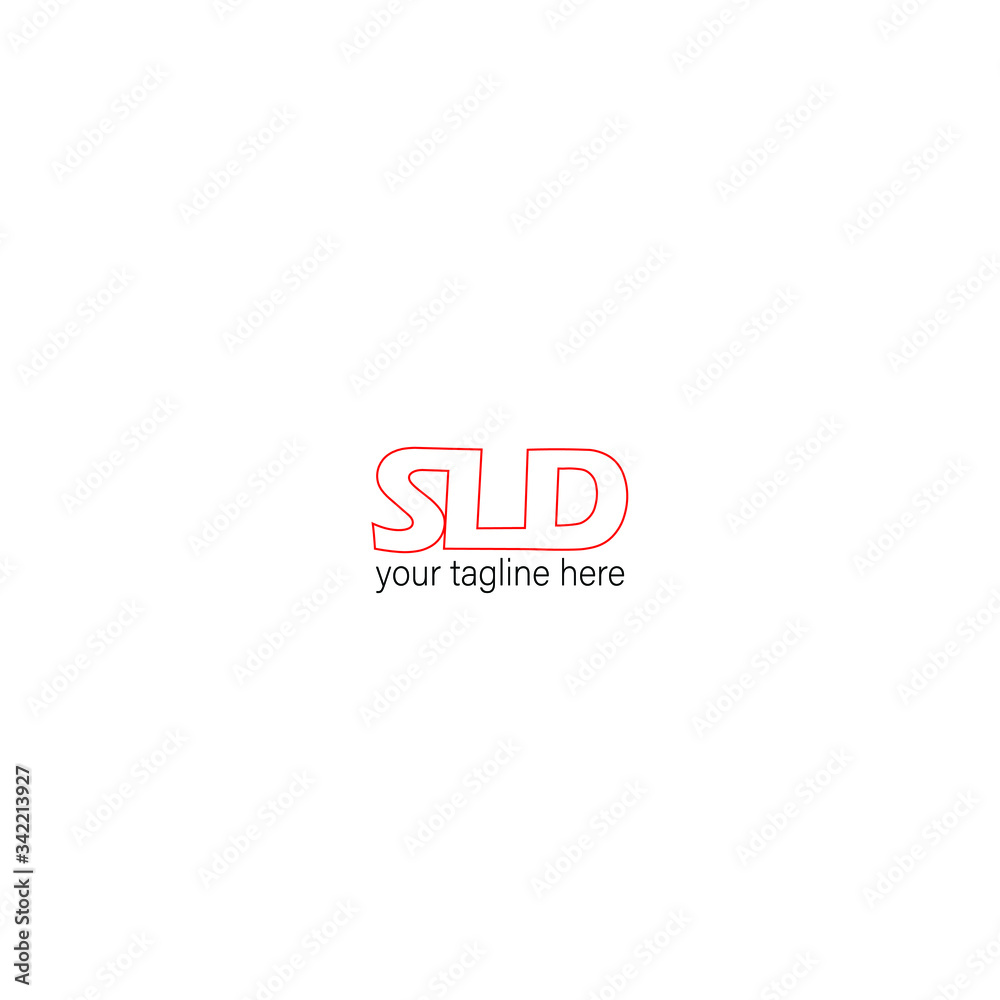 sld . SOLID logo vector in red square line sld . SOLID logo vector in red square line