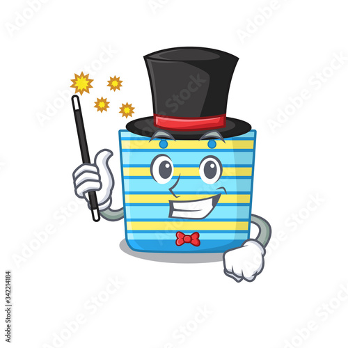 An attractive Magician of beach bag cartoon design