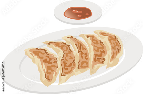 できたて餃子のイメージイラスト