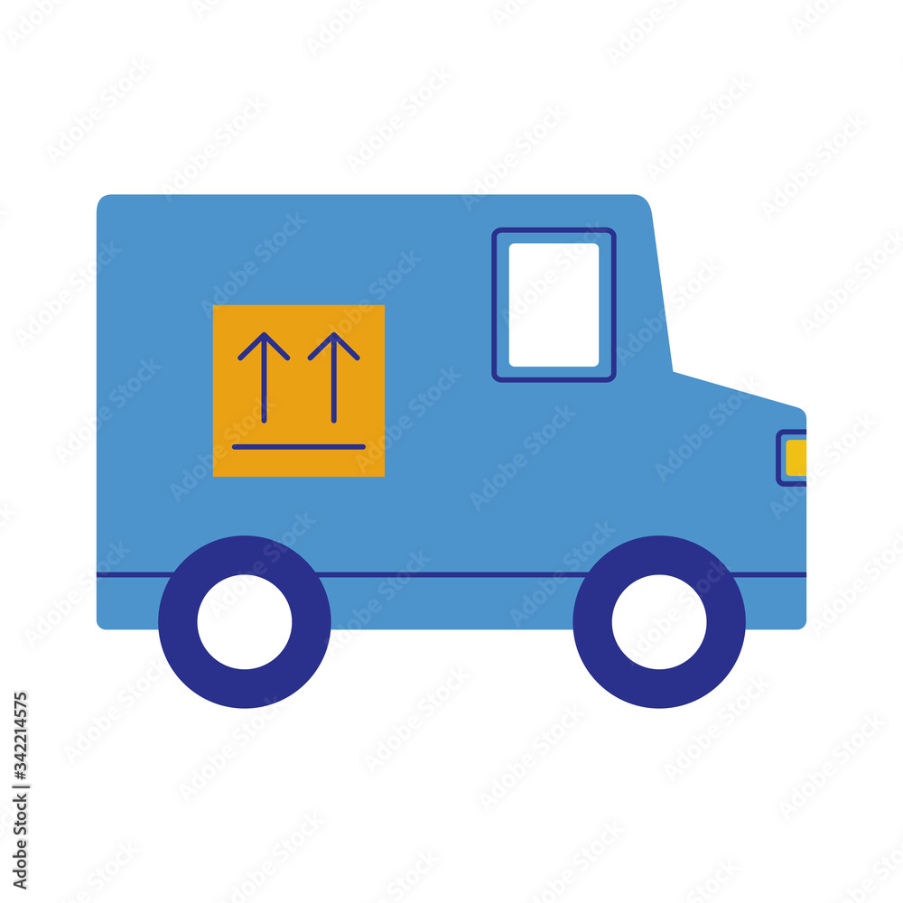 transport band with box delivery service flat style transport band with box delivery service flat style
