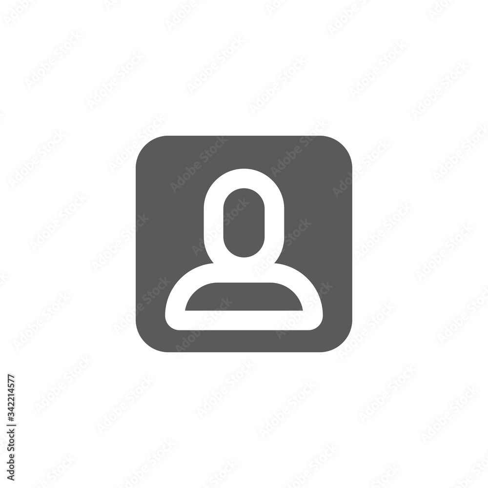 User profile vector icon. Person character pictogram for apps and social media profiles. User profile vector icon. Person character pictogram for apps and social media profiles.