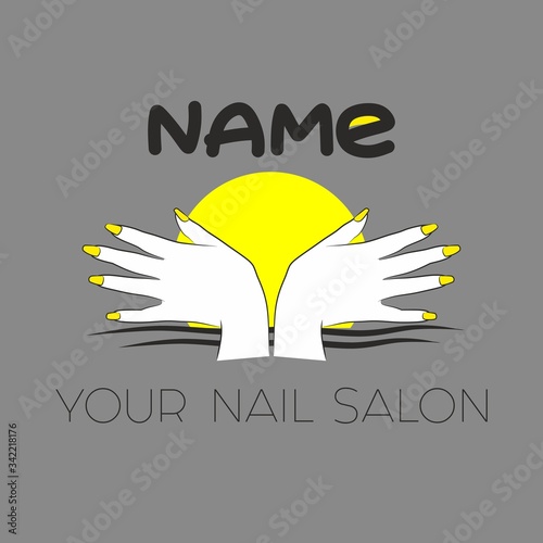 logo for a beauty and nail business studio