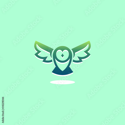 Creative Pin Owl Logo - Icon