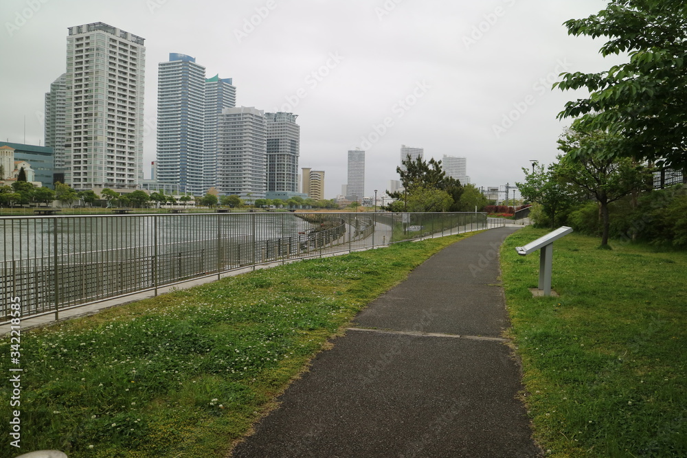 高島水際線公園の景色