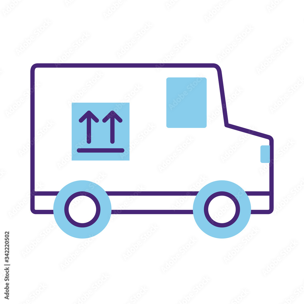 transport band with box delivery service line style transport band with box delivery service line style