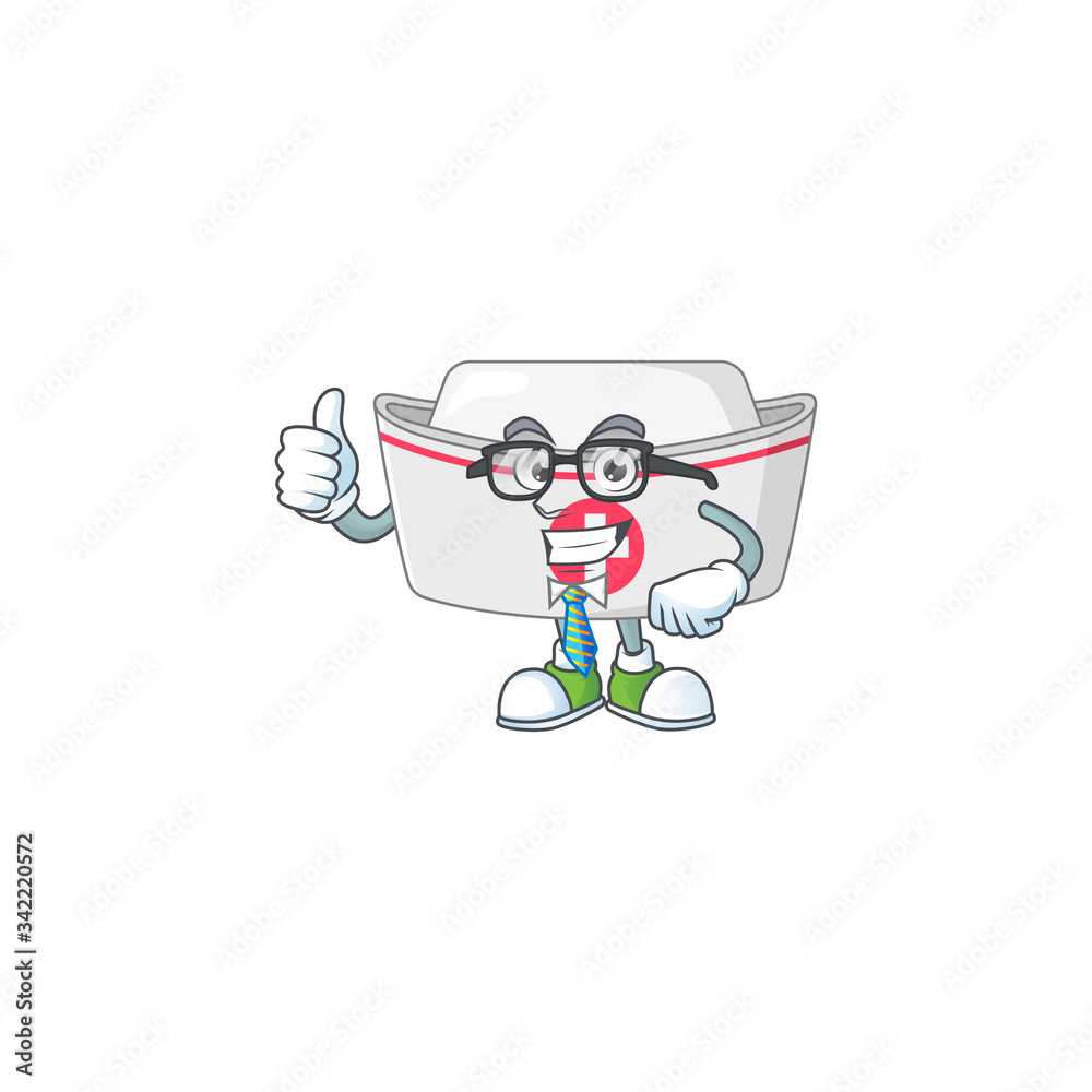 Cartoon character design of nurse hat successful businessman Cartoon character design of nurse hat successful businessman