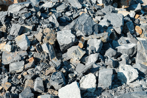 Wallpaper Mural Gravel texture or gravel background. Closeup pile of crushed gravel texture Torontodigital.ca